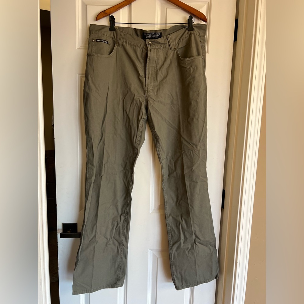 Olive green lightweight jeans